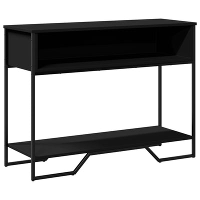 Konsolipöytä musta 100x35x74,5 cm tekninen puu