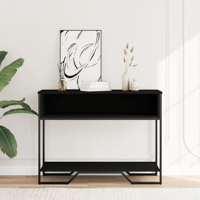 Konsolipöytä musta 100x35x74,5 cm tekninen puu