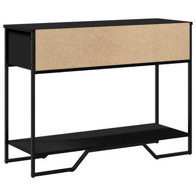 Konsolipöytä musta 100x35x74,5 cm tekninen puu