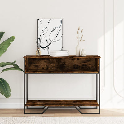 Konsolipöytä savutammi 100x35x74,5 cm tekninen puu
