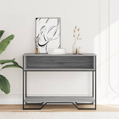 Konsolipöytä harmaa Sonoma 100x35x74,5 cm tekninen puu