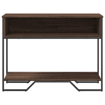 Konsolipöytä ruskea tammi 100x35x74,5 cm tekninen puu