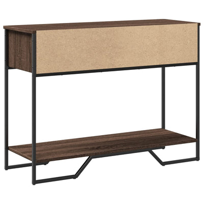 Konsolipöytä ruskea tammi 100x35x74,5 cm tekninen puu