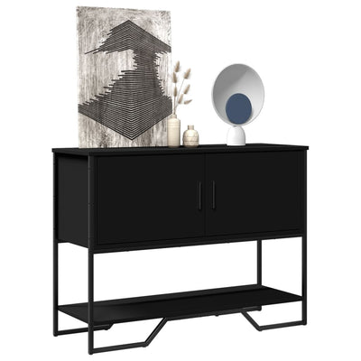 Konsolipöytä musta 100x35x74,5 cm tekninen puu