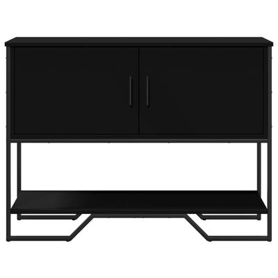 Konsolipöytä musta 100x35x74,5 cm tekninen puu