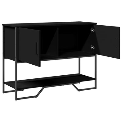 Konsolipöytä musta 100x35x74,5 cm tekninen puu