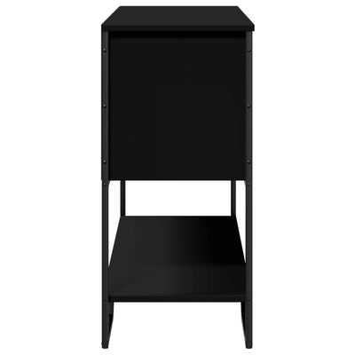 Konsolipöytä musta 100x35x74,5 cm tekninen puu