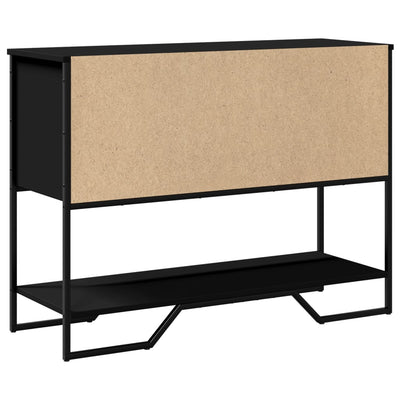 Konsolipöytä musta 100x35x74,5 cm tekninen puu