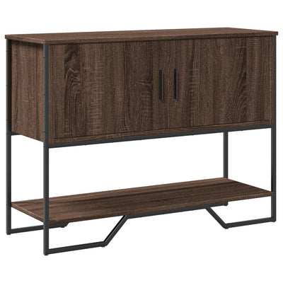 Konsolipöytä ruskea tammi 100x35x74,5 cm tekninen puu