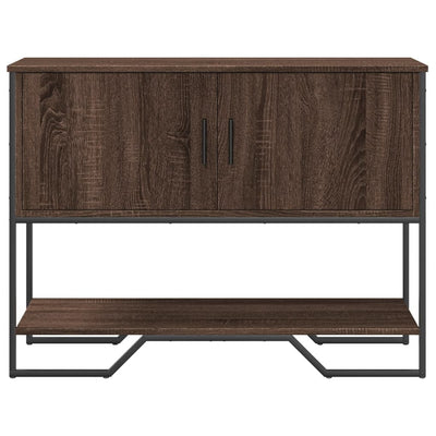 Konsolipöytä ruskea tammi 100x35x74,5 cm tekninen puu