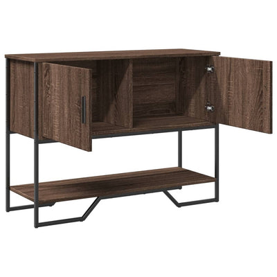 Konsolipöytä ruskea tammi 100x35x74,5 cm tekninen puu