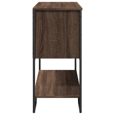 Konsolipöytä ruskea tammi 100x35x74,5 cm tekninen puu