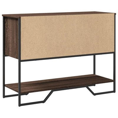 Konsolipöytä ruskea tammi 100x35x74,5 cm tekninen puu