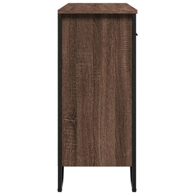 Senkki ruskea tammi 97x32,5x74,5 cm tekninen puu
