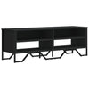 TV-taso musta 122x34x41 cm tekninen puu