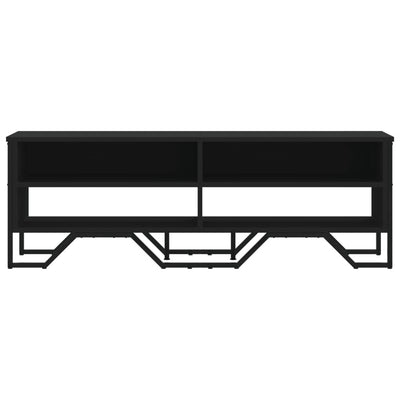 TV-taso musta 122x34x41 cm tekninen puu