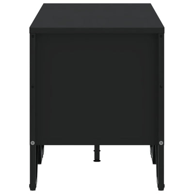TV-taso musta 122x34x41 cm tekninen puu