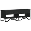 TV-taso musta 122x34x41 cm tekninen puu