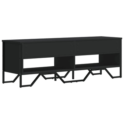 TV-taso musta 122x34x41 cm tekninen puu