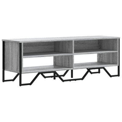 TV-taso harmaa Sonoma 122x34x41 cm tekninen puu