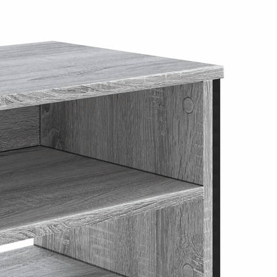 TV-taso harmaa Sonoma 122x34x41 cm tekninen puu