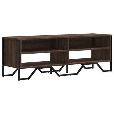 TV-taso ruskea tammi 122x34x41 cm tekninen puu