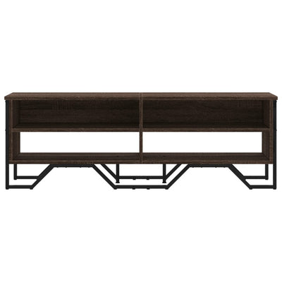 TV-taso ruskea tammi 122x34x41 cm tekninen puu