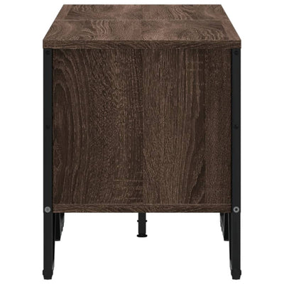 TV-taso ruskea tammi 122x34x41 cm tekninen puu