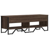TV-taso ruskea tammi 122x34x41 cm tekninen puu