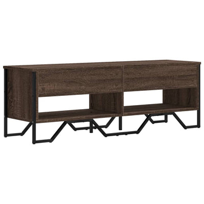 TV-taso ruskea tammi 122x34x41 cm tekninen puu