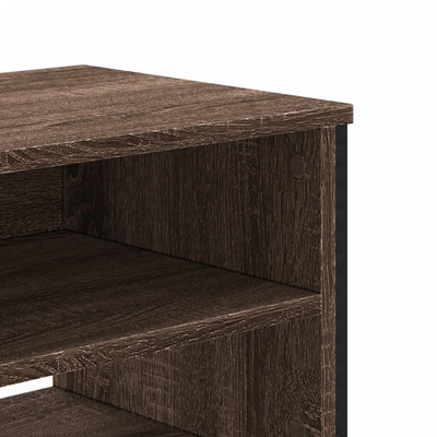 TV-taso ruskea tammi 122x34x41 cm tekninen puu