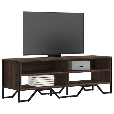TV-taso ruskea tammi 122x34x41 cm tekninen puu