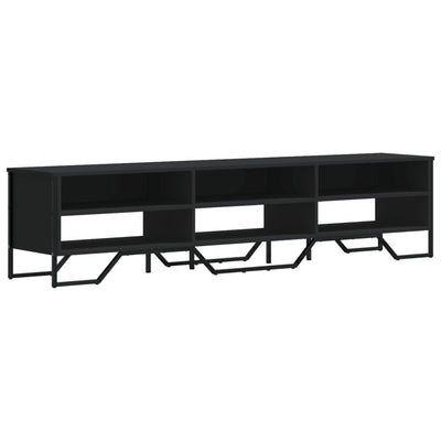 TV-taso musta 180x34x41 cm tekninen puu