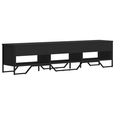 TV-taso musta 180x34x41 cm tekninen puu