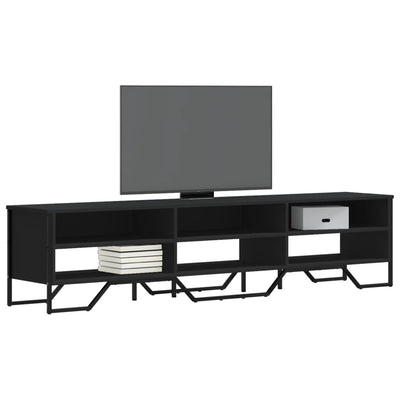 TV-taso musta 180x34x41 cm tekninen puu
