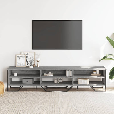 TV-taso harmaa Sonoma 180x34x41 cm tekninen puu