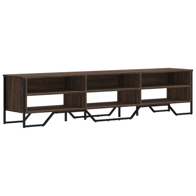 TV-taso ruskea tammi 180x34x41 cm tekninen puu