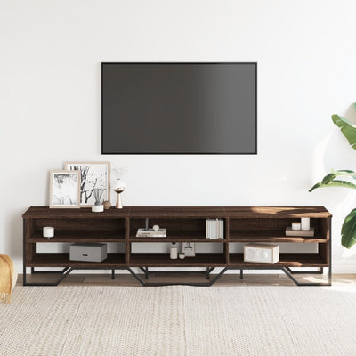 TV-taso ruskea tammi 180x34x41 cm tekninen puu