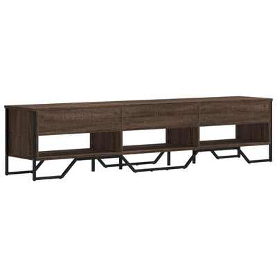 TV-taso ruskea tammi 180x34x41 cm tekninen puu
