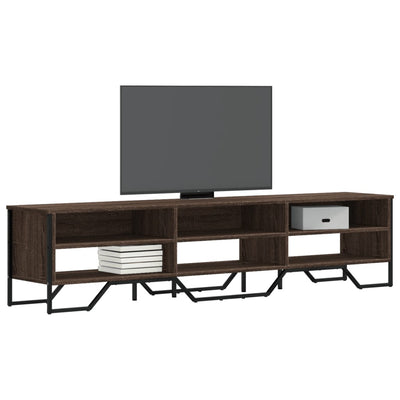 TV-taso ruskea tammi 180x34x41 cm tekninen puu
