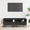 TV-taso musta 122x34x41 cm tekninen puu