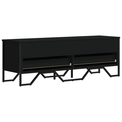 TV-taso musta 122x34x41 cm tekninen puu