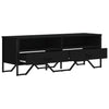 TV-taso musta 122x34x41 cm tekninen puu