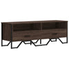TV-taso ruskea tammi 122x34x41 cm tekninen puu