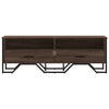 TV-taso ruskea tammi 122x34x41 cm tekninen puu