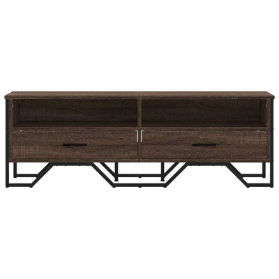 TV-taso ruskea tammi 122x34x41 cm tekninen puu