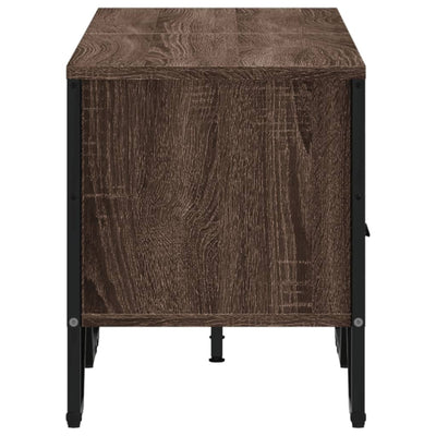 TV-taso ruskea tammi 122x34x41 cm tekninen puu