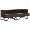 TV-taso ruskea tammi 122x34x41 cm tekninen puu