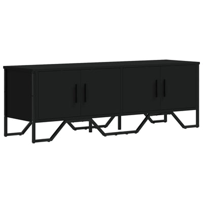 TV-taso musta 122x34x41 cm tekninen puu