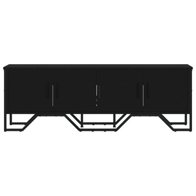 TV-taso musta 122x34x41 cm tekninen puu